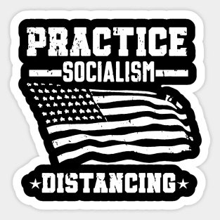 Practice Socialism Distancing Sticker